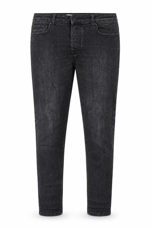 Denim & Co. Mens Grey Cotton Skinny Jeans Size 36 in L30 in Extra-Slim Zip