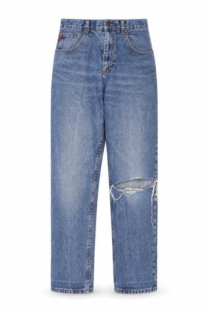 Zantos Womens Blue Cotton Straight Jeans Size 28 in L30 in Regular Zip - Pockets, Belt Loops
