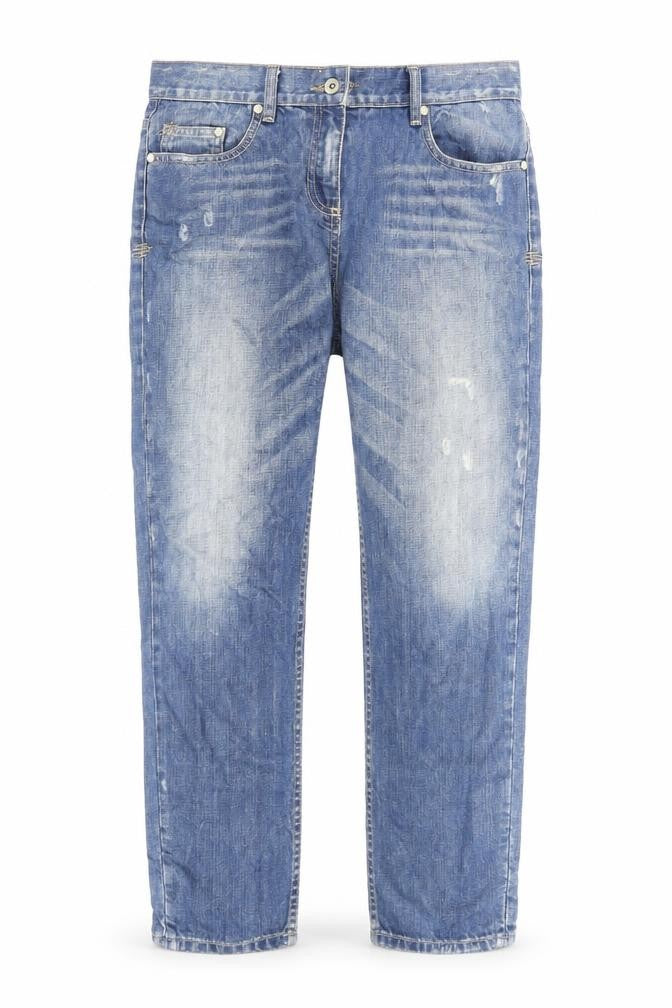 Johnnie B Mens Blue Cotton Straight Jeans Size 30 in L28 in Regular Zip