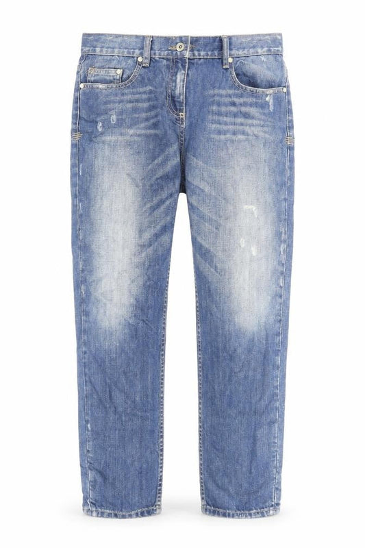 Johnnie B Mens Blue Cotton Straight Jeans Size 30 in L28 in Regular Zip
