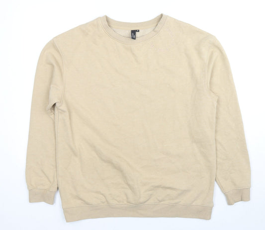Nobody's Child Womens Beige Cotton Pullover Sweatshirt Size M Pullover - Be Kind