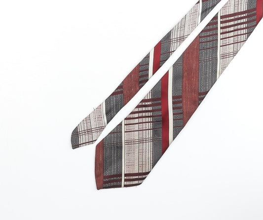 Michaelsons Mens Multicoloured Plaids & Checks Polyester Pointed Tie One Size