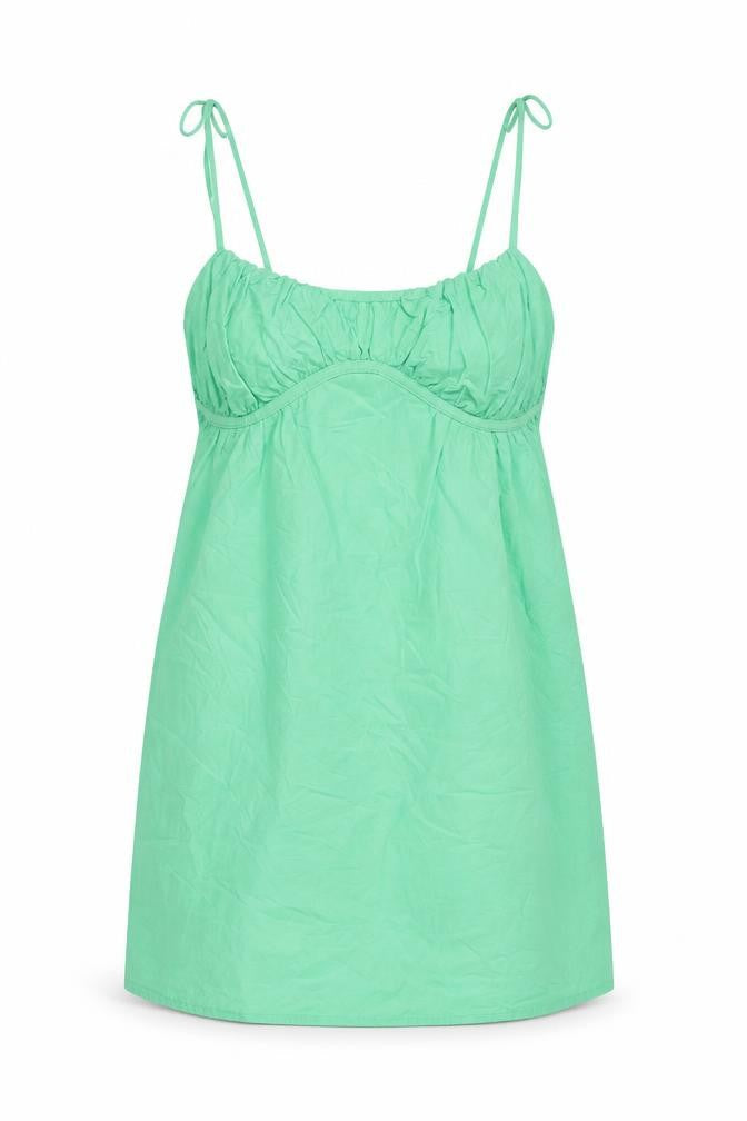 Zara Womens Green Polyester Mini Size M V-Neck Pullover