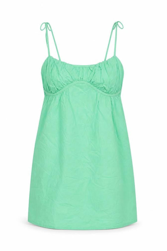 Zara Womens Green Polyester Mini Size M V-Neck Pullover