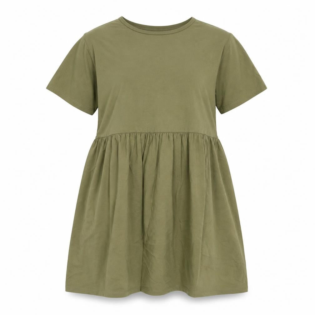 Noisy may Womens Green Cotton A-Line Size S Round Neck Pullover