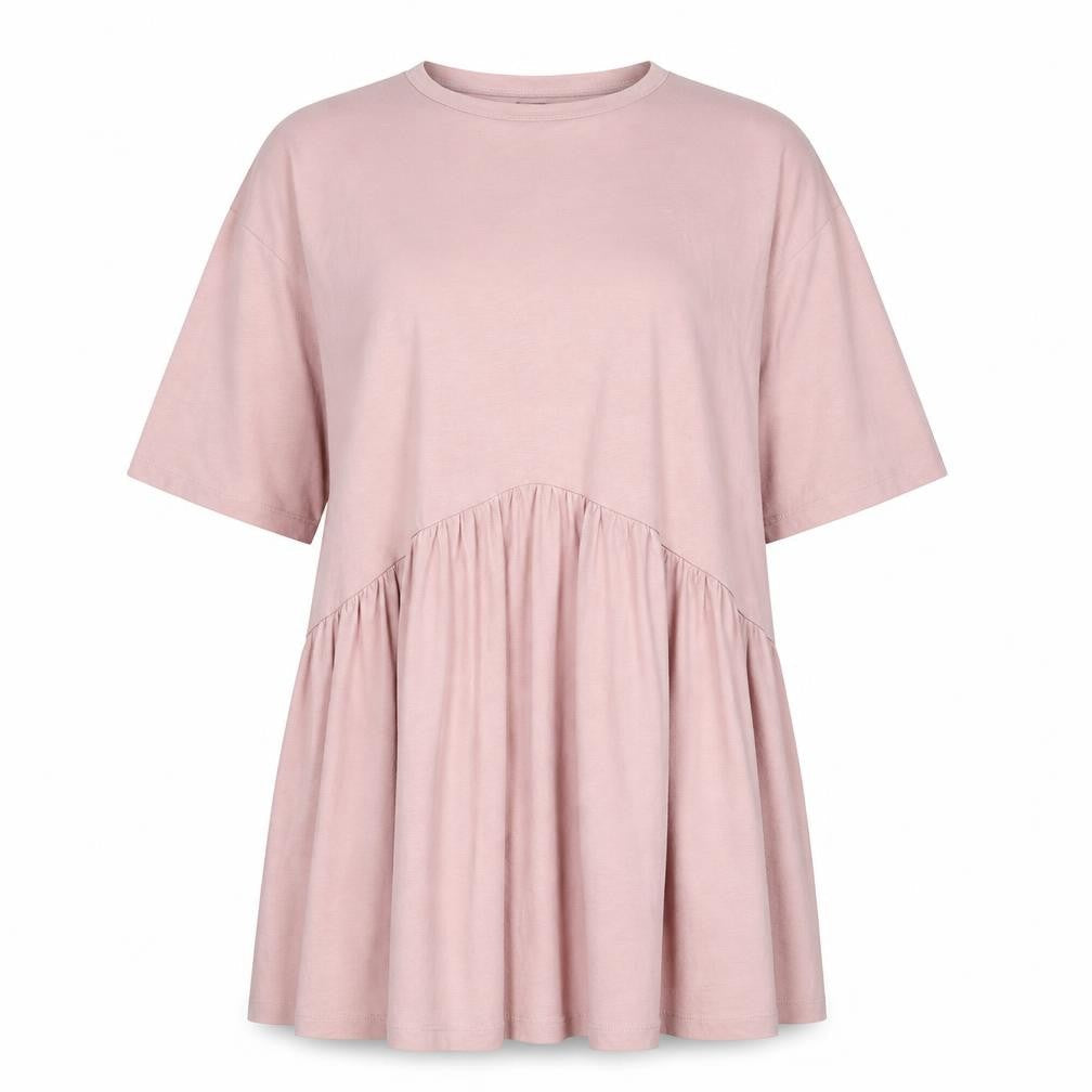 ASOS Womens Pink 100% Cotton A-Line Size 10 Round Neck Pullover