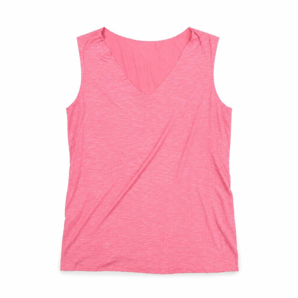 Mango Womens Purple Polyester Basic Tank Size M V-Neck - Ribbed