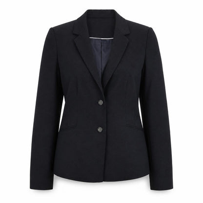 Next Womens Blue Geometric Polyester Jacket Blazer Size 14