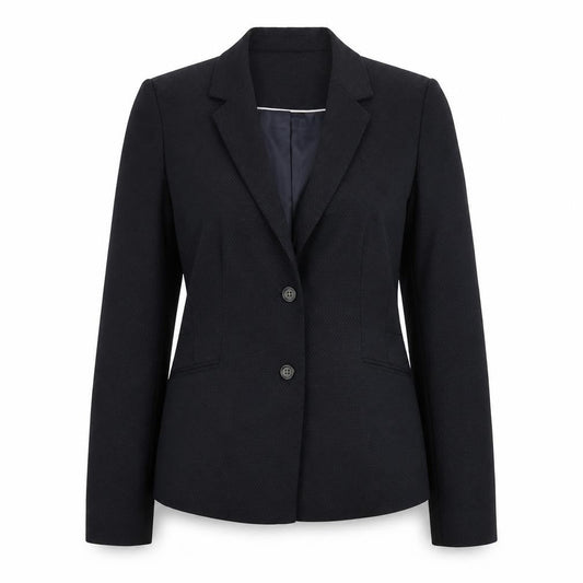 Next Womens Blue Geometric Polyester Jacket Blazer Size 14