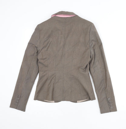 Next Womens Brown Polyester Jacket Blazer Size 6