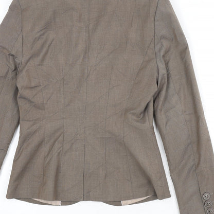 Next Womens Brown Polyester Jacket Blazer Size 6