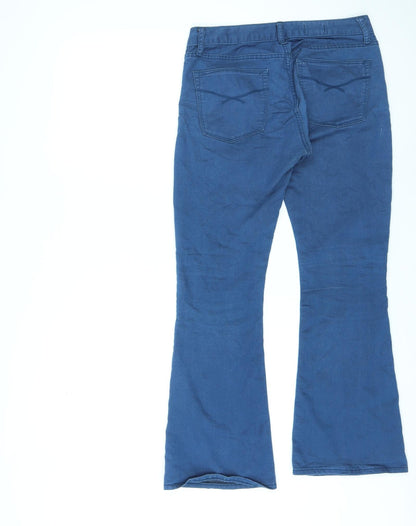 Gap Womens Blue Cotton Bootcut Jeans Size 32 in L29 in Regular Zip