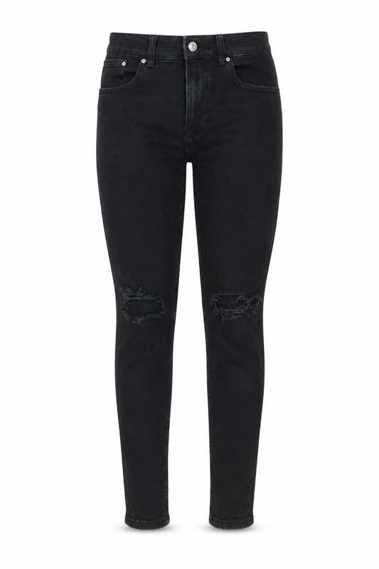 Bershka Womens Black Cotton Skinny Jeans Size 10 L27 in Regular Zip