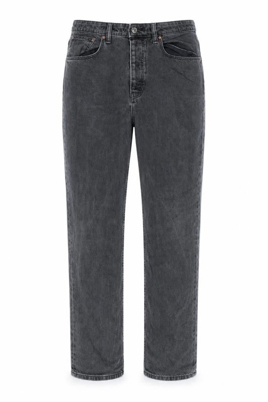 ASOS Womens Black Cotton Straight Jeans Size 34 in L31 in Regular Zip
