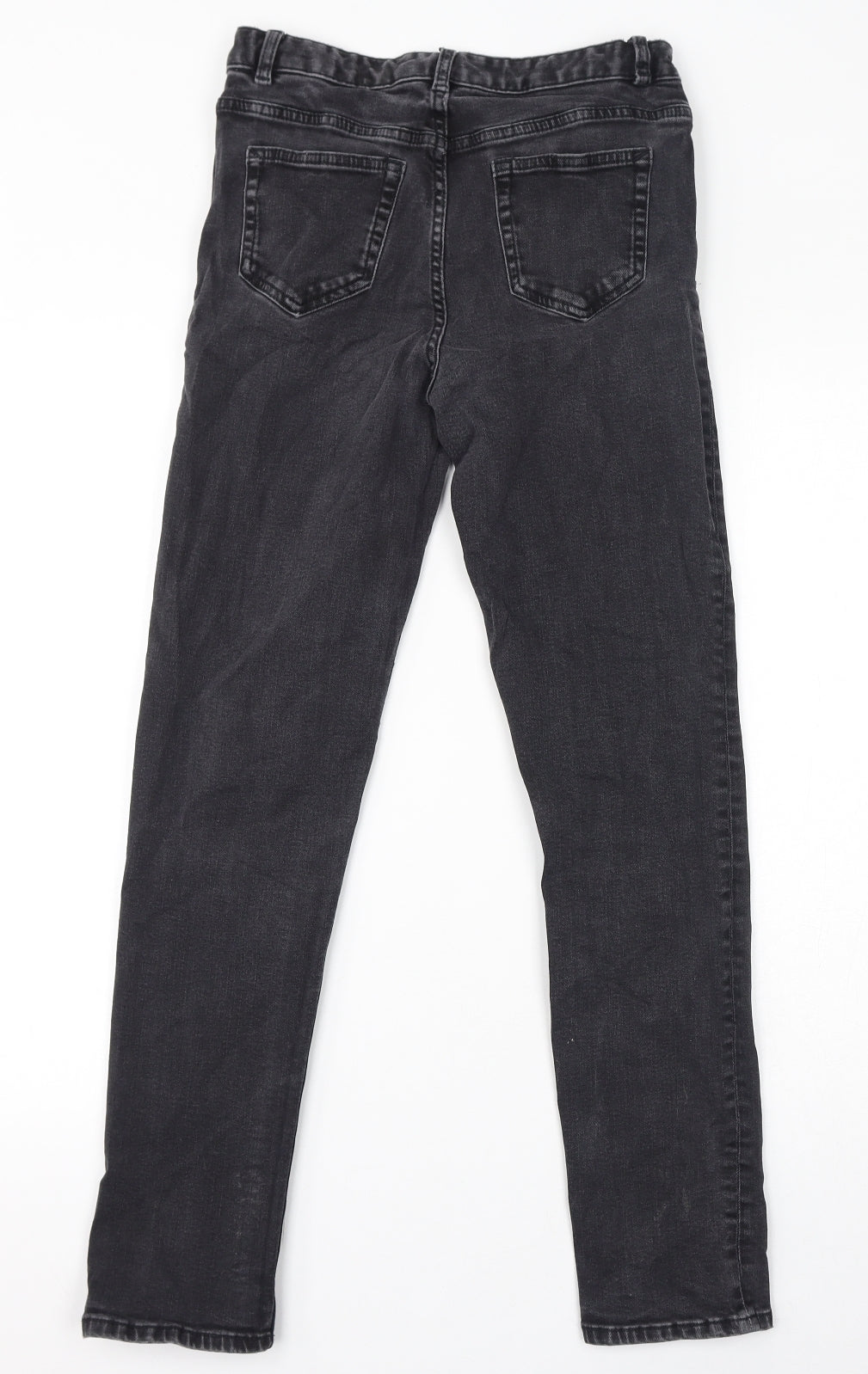 Marks and Spencer Womens Black Cotton Skinny Jeans Size 8 L29 in Regular Zip