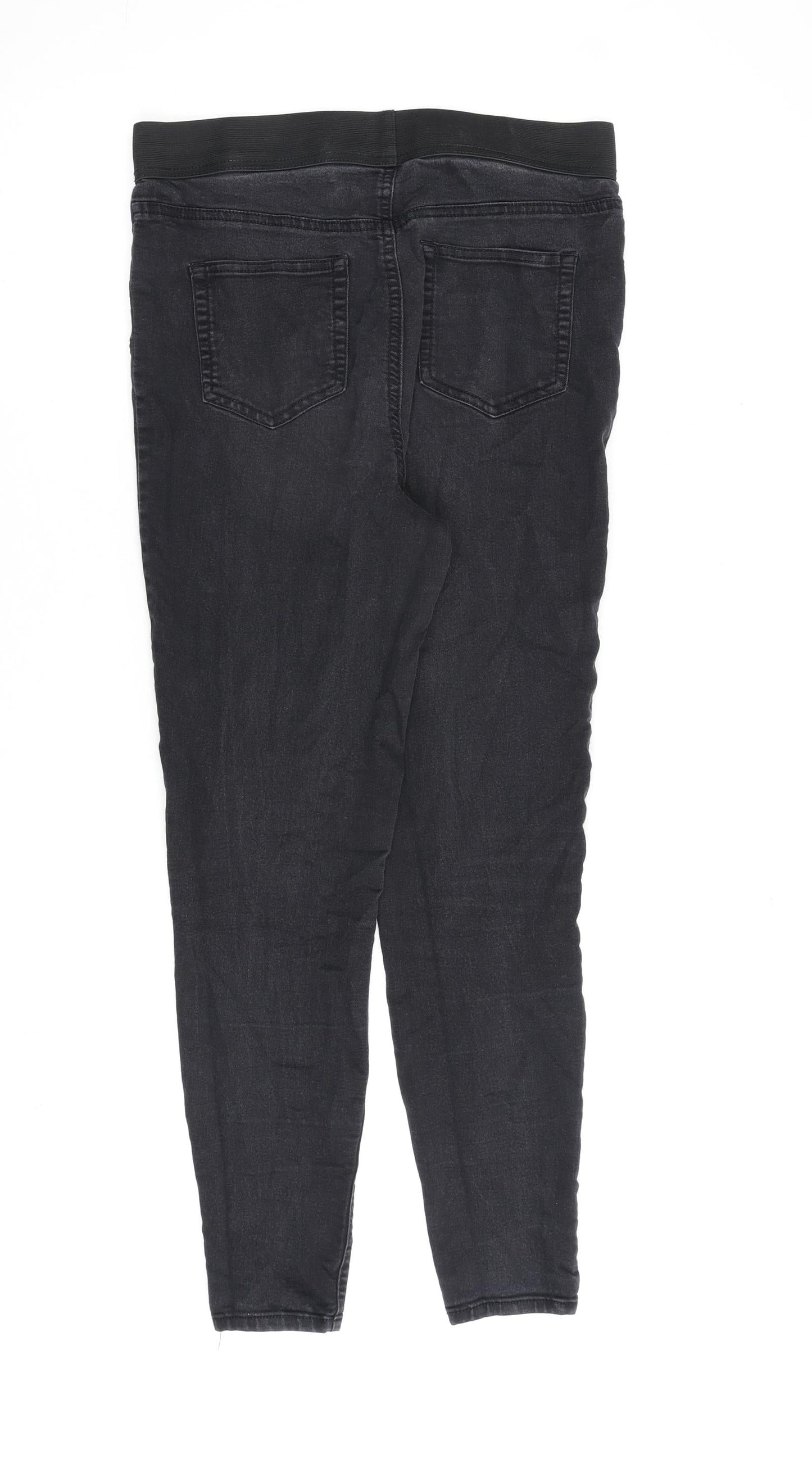 Papaya Womens Grey Cotton Jegging Jeans Size 10 L27 in Regular
