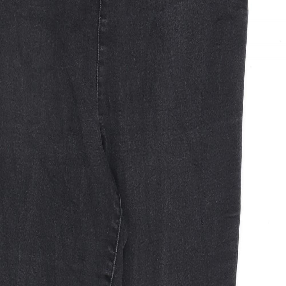 Papaya Womens Grey Cotton Jegging Jeans Size 10 L27 in Regular