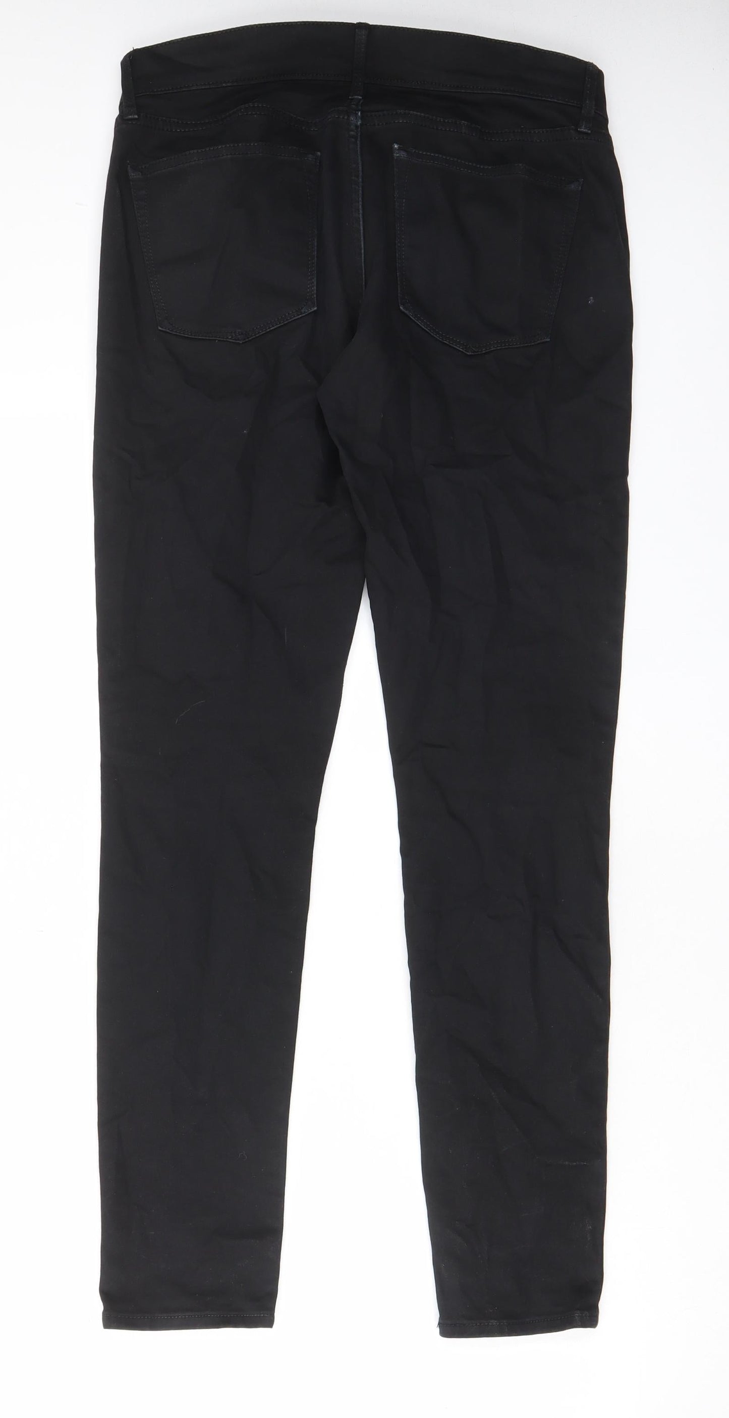 Gap Womens Black Cotton Skinny Jeans Size 27 in L29 in Regular Zip - Pockets, Belt Loops