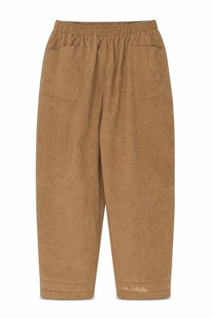 Zanzea Womens Brown Cotton Trousers Size 2XL L28 in Regular - Pockets
