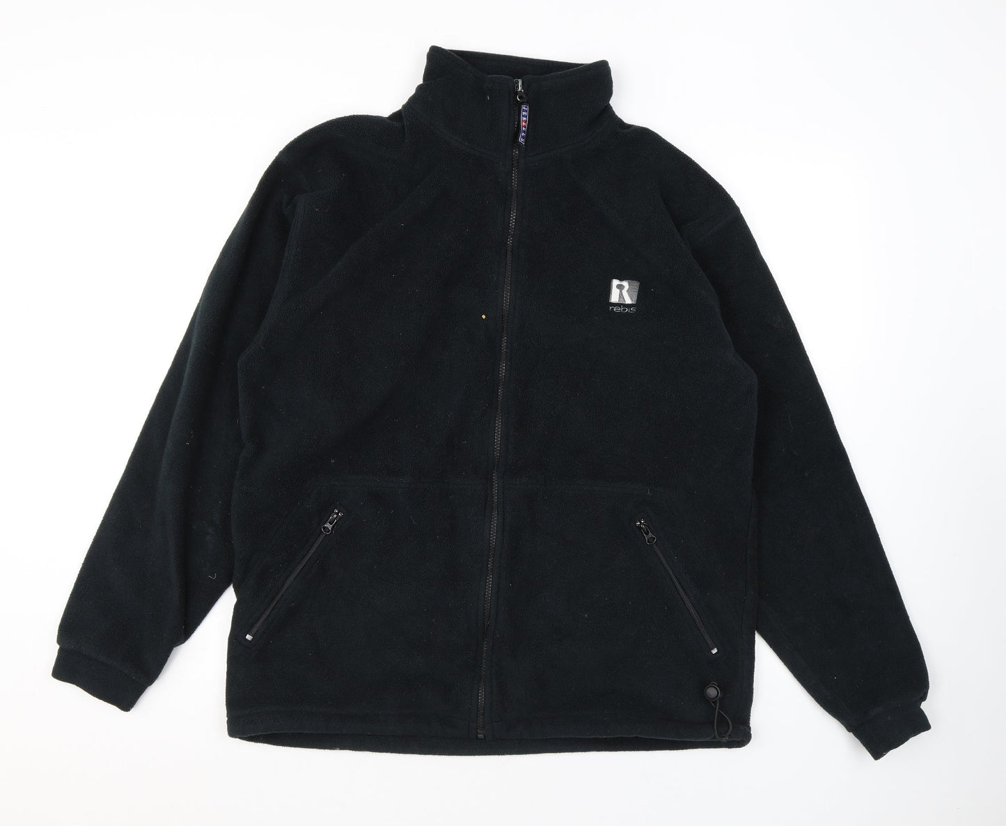 JERZEES Mens Black Jacket Size L Zip