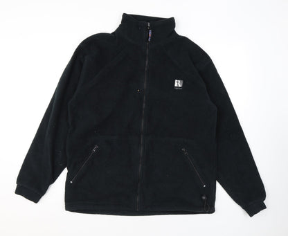JERZEES Mens Black Jacket Size L Zip