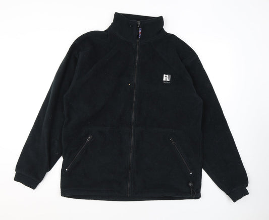 JERZEES Mens Black Jacket Size L Zip