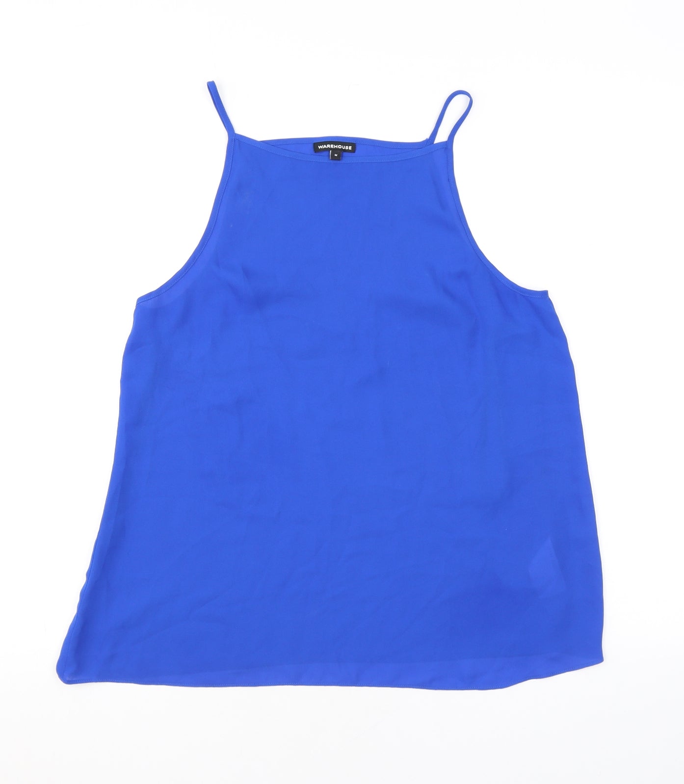 Warehouse Womens Blue Polyester Camisole Tank Size M Halter
