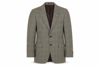 Flannels Mens Brown Plaid Wool Jacket Blazer Size 40 Regular