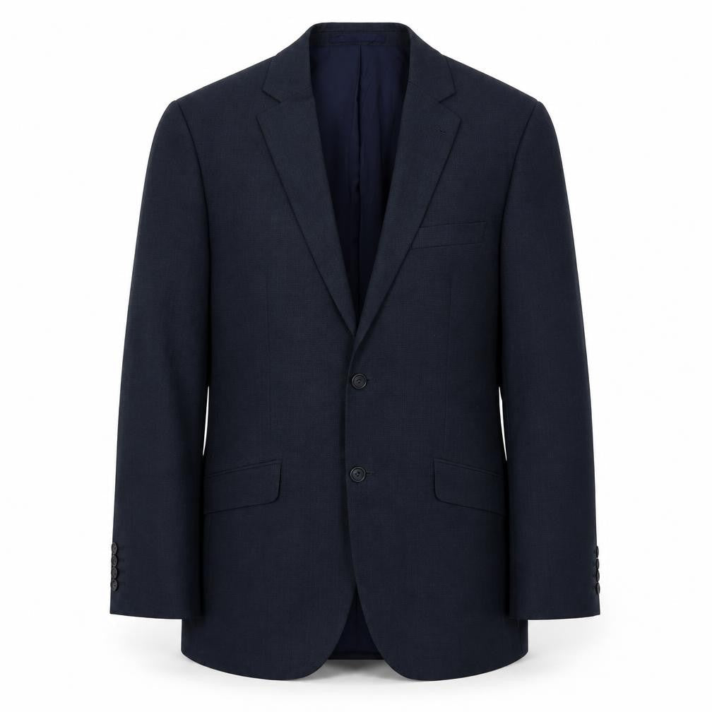 Ventura Mens Blue Polyester Jacket Suit Jacket Size 38 Regular