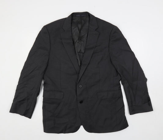 Cerruti Mens Grey Wool Jacket Suit Jacket Size 44 Regular