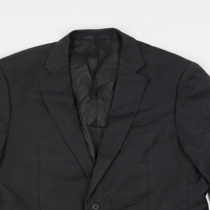Cerruti Mens Grey Wool Jacket Suit Jacket Size 44 Regular