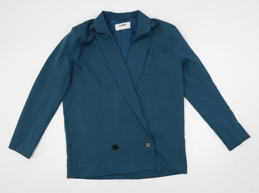 4th + Reckless Womens Green Jacket Blazer Size 8 Button - Oversized