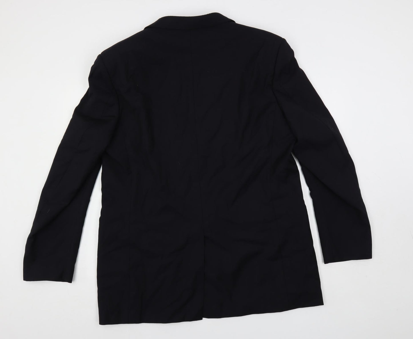 Marks and Spencer Mens Blue Wool Jacket Suit Jacket Size 44 Regular