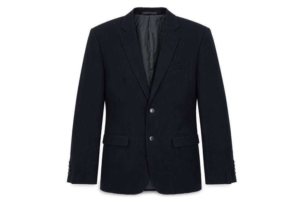 Harvey & jones Mens Blue Polyester Jacket Blazer Size 40 Regular