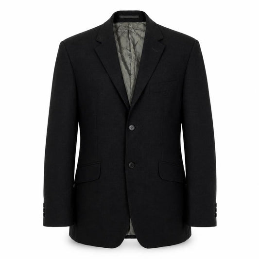 Karl Jackson Mens Black Polyester Jacket Suit Jacket Size 38 Regular
