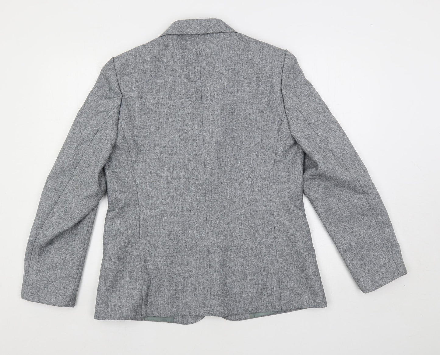 St Michael Womens Grey Jacket Blazer Size 16 Button