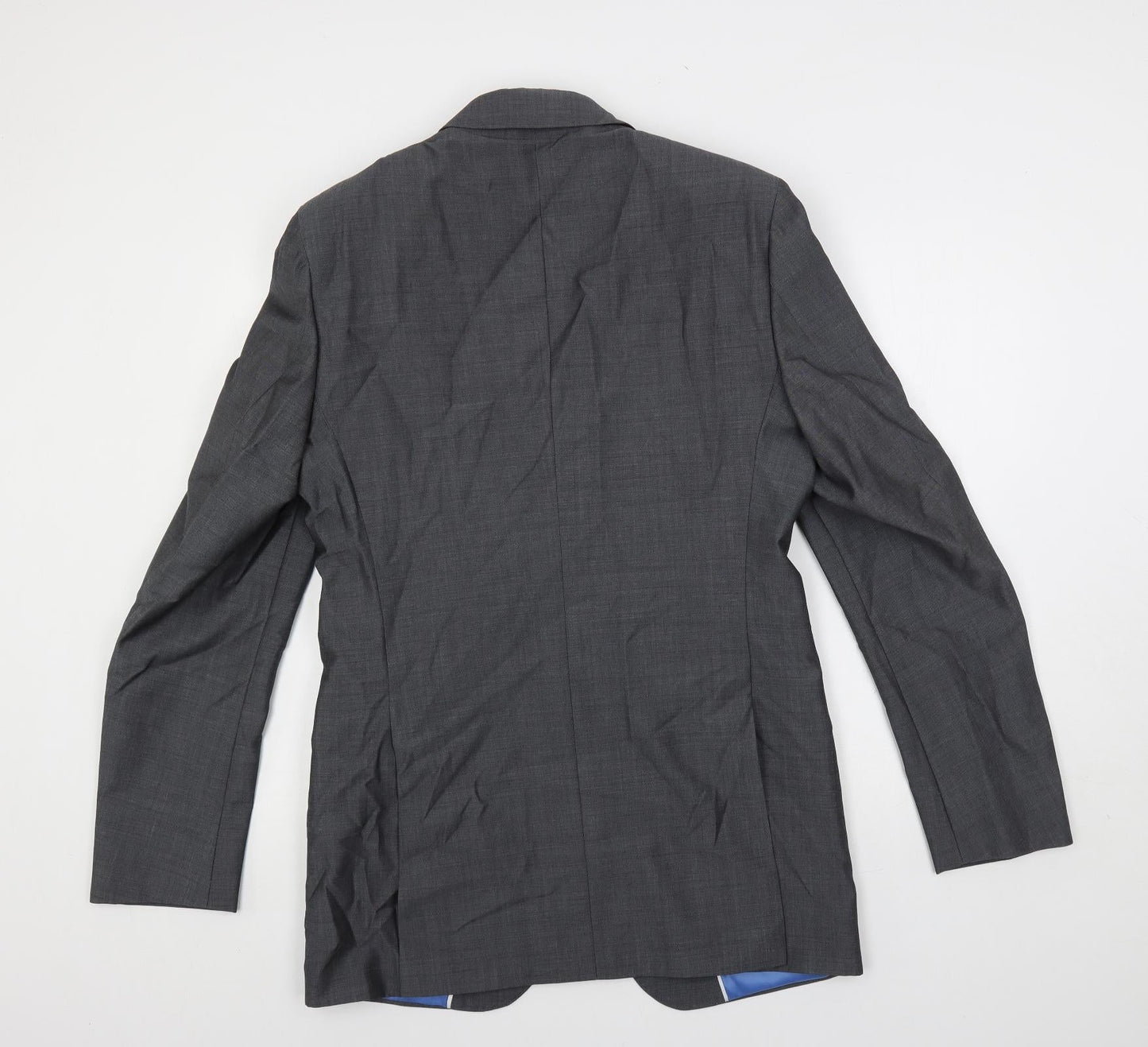Marks and Spencer Mens Grey Wool Jacket Suit Jacket Size 38 Regular