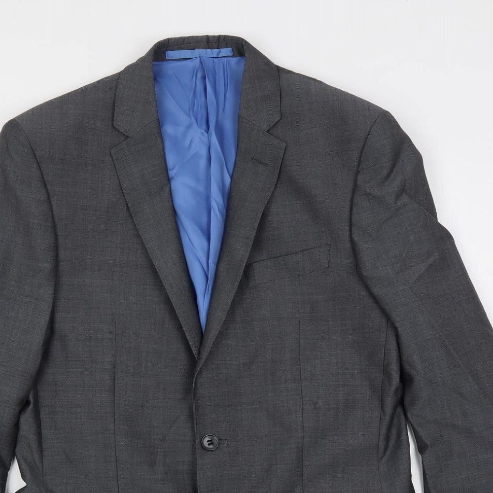 Marks and Spencer Mens Grey Wool Jacket Suit Jacket Size 38 Regular