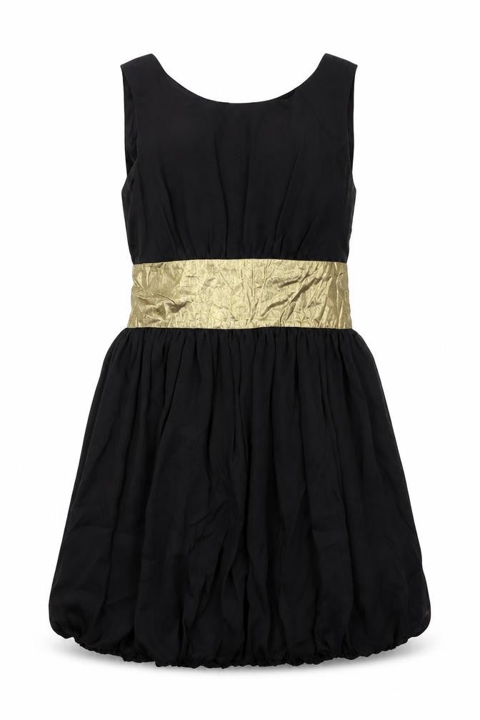 BB Dakota Womens Black Patent Leather A-Line Size 4 Round Neck Zip