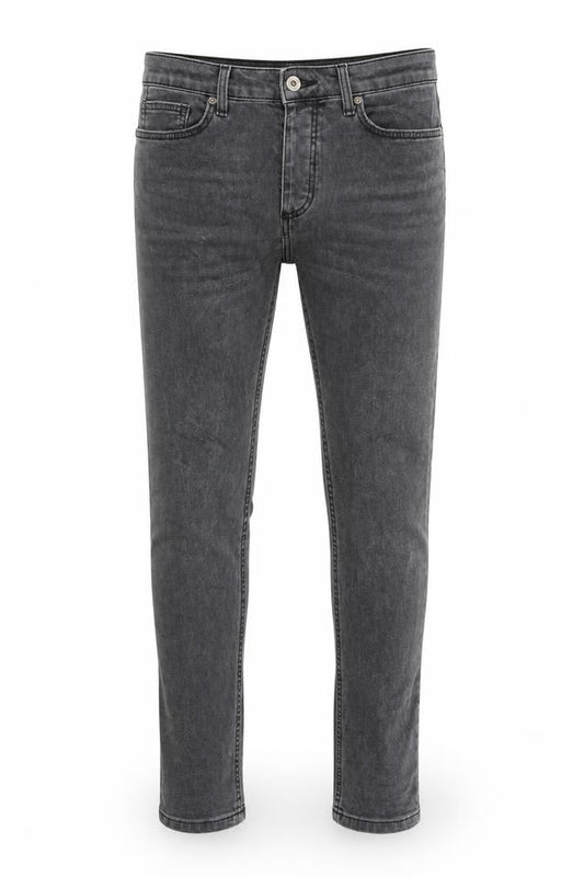 Topman Mens Grey Cotton Skinny Jeans Size 30 in L30 in Regular Buckle