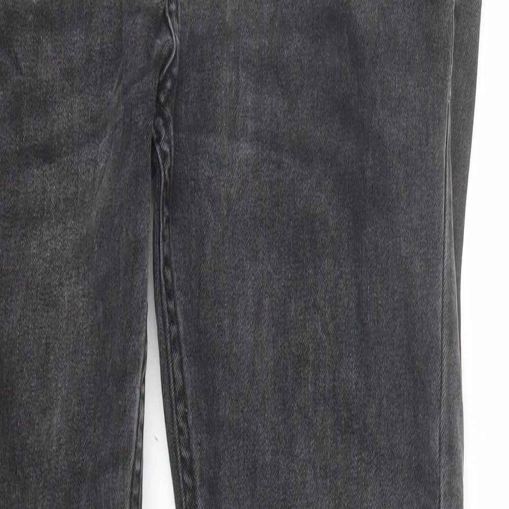 Topman Mens Grey Cotton Skinny Jeans Size 30 in L30 in Regular Buckle