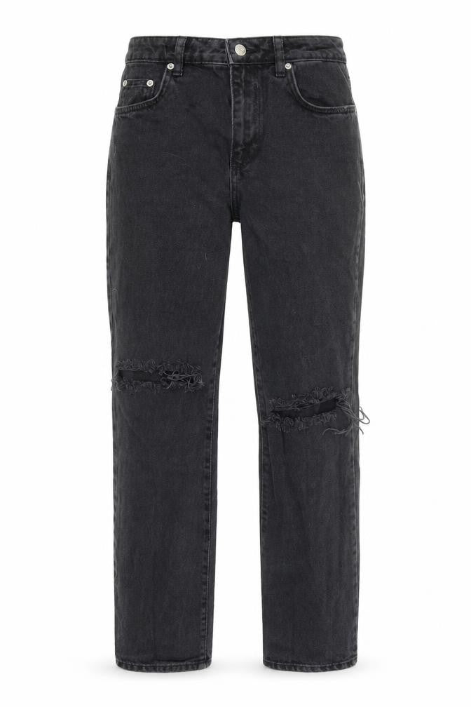 Na-kd Womens Black Polyester Straight Jeans Size 26 in L30 in Regular Zip
