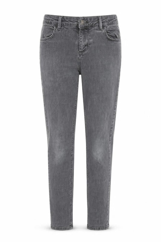 Oasis Womens Grey Cotton Skinny Jeans Size 12 L29 in Regular Zip