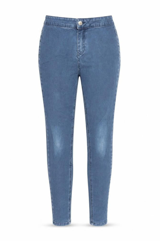TU Womens Blue Cotton Skinny Jeans Size 12 L30 in Regular Zip