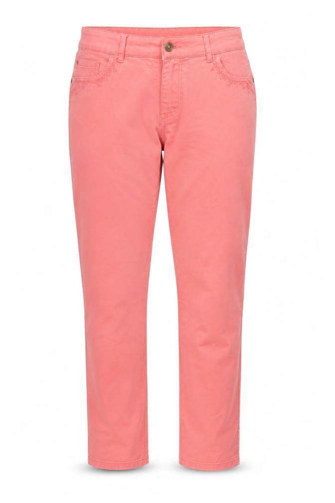 Olsen Womens Orange Cotton Straight Jeans Size 30 in L29 in Regular Zip
