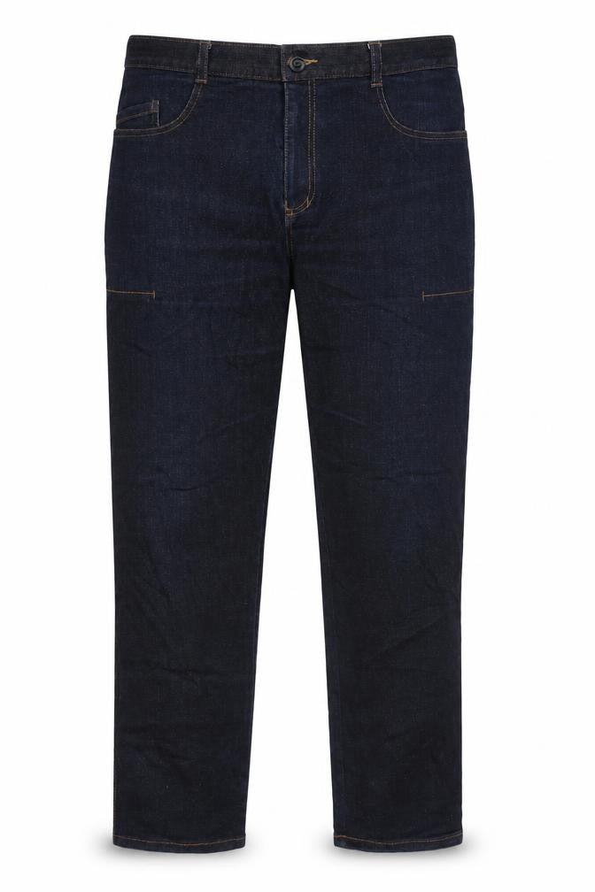 Mandatory Mens Blue Cotton Straight Jeans Size 34 in L30 in Regular Zip