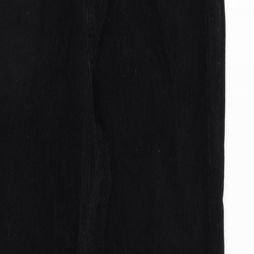 BDG Womens Black Cotton Trousers Size 30 in L32 in Regular Zip