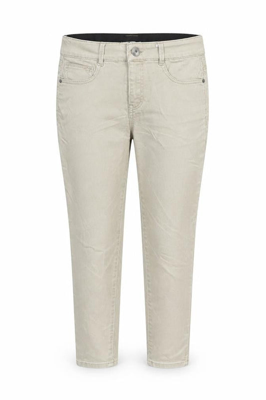 Bass Womens Beige Cotton Cropped Jeans Size 8 L26 in Regular Zip