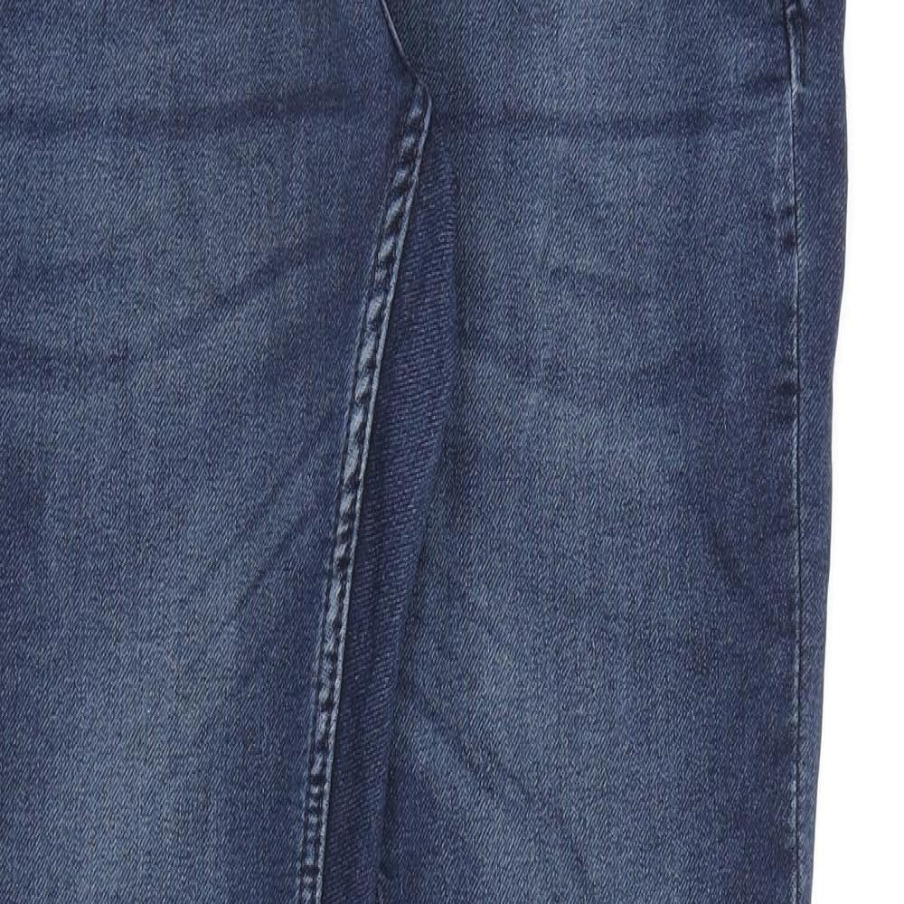 ONLY & SONS Mens Blue Cotton Straight Jeans Size 31 in L30 in Slim Zip