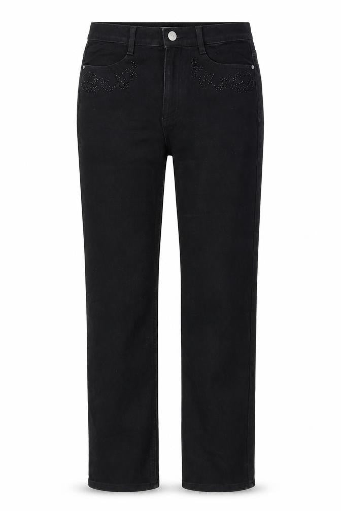 Marks & Spencer Womens Black Cotton Skinny Jeans Size 10 L30 in Regular Zip